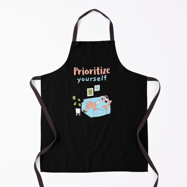 Item preview, Prioritize yourself - young woman chilling couch music designed and sold by GLwithUs.