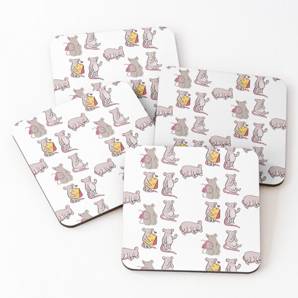 Item preview, Cute and Funny Grey Rat with Emotions and Daily Activities Sticker Pack designed and sold by Wildlife Apparels Inc..