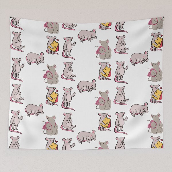 Item preview, Cute and Funny Grey Rat with Emotions and Daily Activities Sticker Pack designed and sold by Wildlife Apparels Inc..