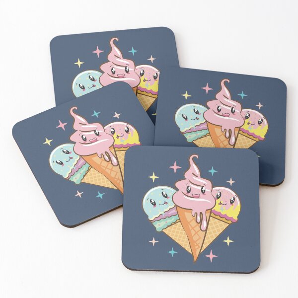 Item preview, Cute Japanese Cartoon Style Ice Cream Party - Kawaii Style designed and sold by Numero14.