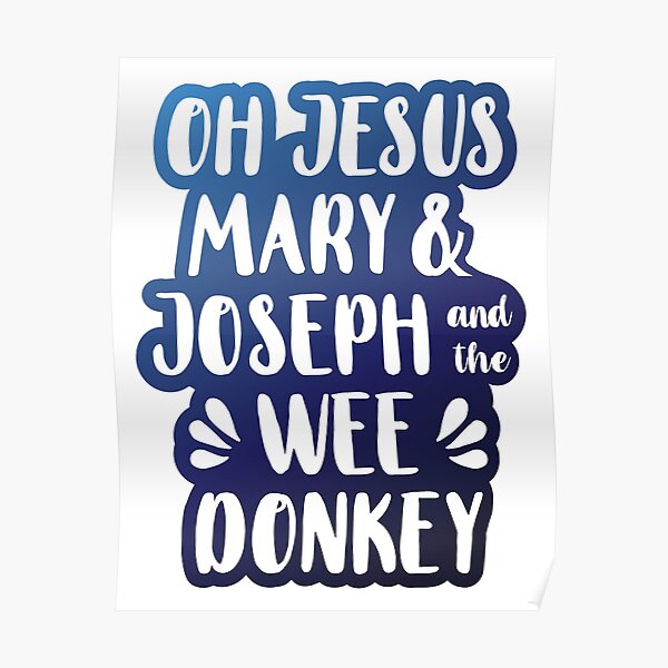 jesus mary and the wee donkey