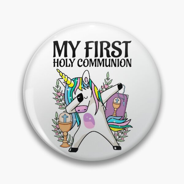 Item preview, First Holy Communion Dabbing Unicorn designed and sold by Maria Garcia.