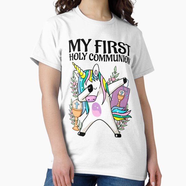 Cute Dabbing Unicorn My 1st Holy Communion Christian Shirt Cute Dabbing Unicorn My 1st Holy Communion Christian Shirt