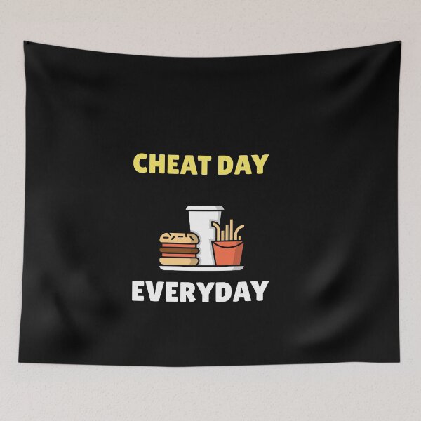 Item preview, Cheat Day Everyday - junk food burger fries softdrink designed and sold by GLwithUs.