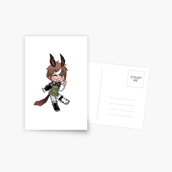 street style - gacha edit Postcard for Sale by BambooBanana