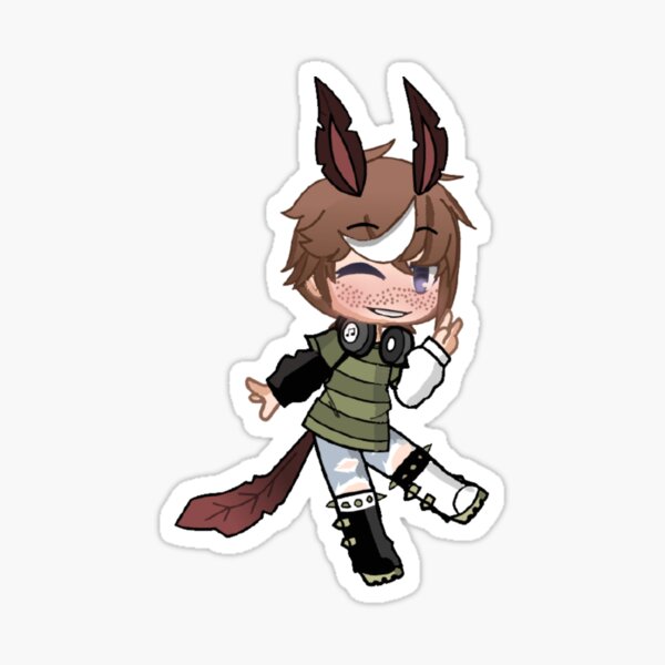 Gacha Life Design Enfant Loup Sticker