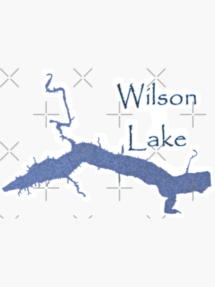 "Wilson Lake Alabama" Sticker for Sale by Statepallets Redbubble