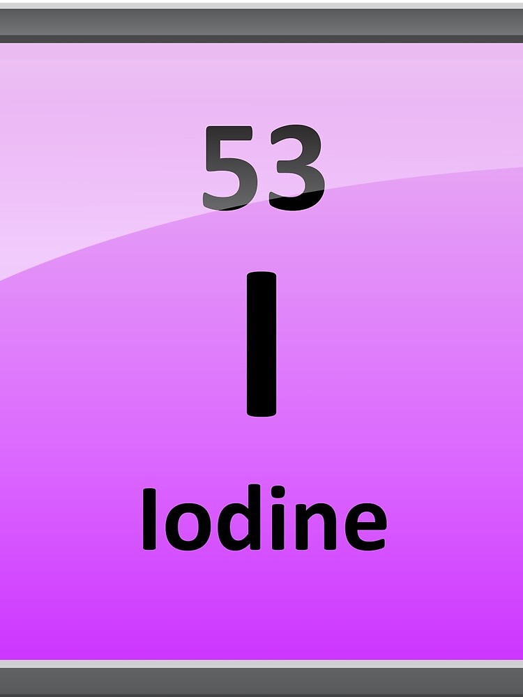 iodine charge symbol