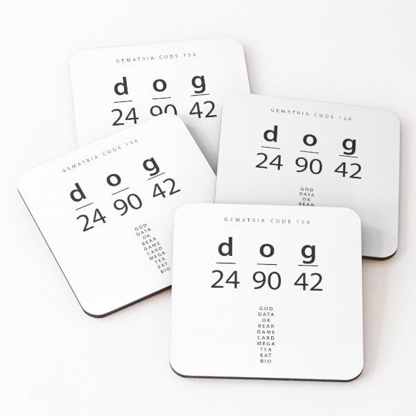 Item preview, Dog word code in the English Gematria designed and sold by Ingo Menhard.