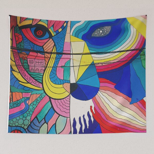 Item preview, Ukrainian Flag Colorful Lion pattern designed and sold by Sam Artist.