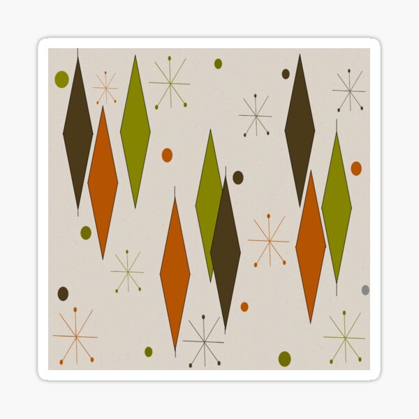 Diamonds Vintage Style Sticker
