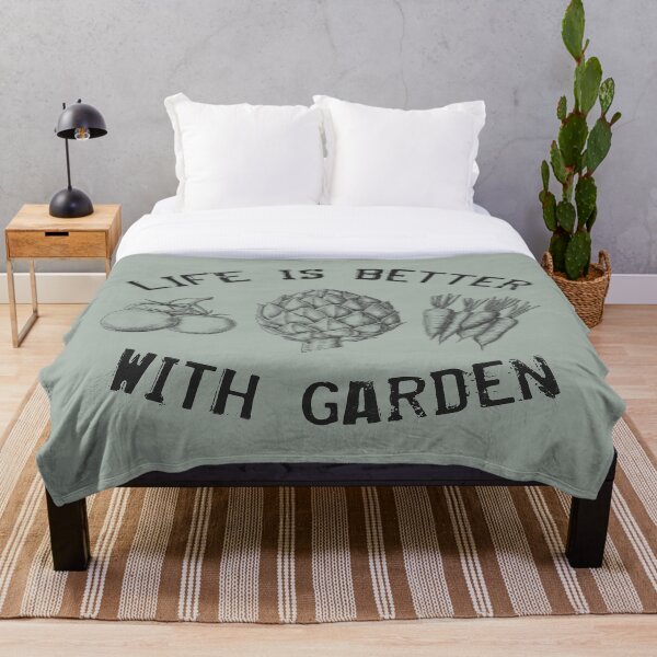 Item preview, Life is Better with Garden in Sage Green designed and sold by Interpret108.