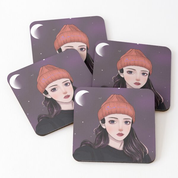 Item preview, Cold moon design illustration  designed and sold by kitkatkty.