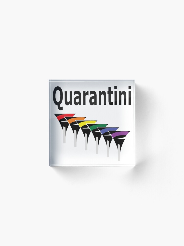 Alternate view of LGBT Quarantini Acrylic Block