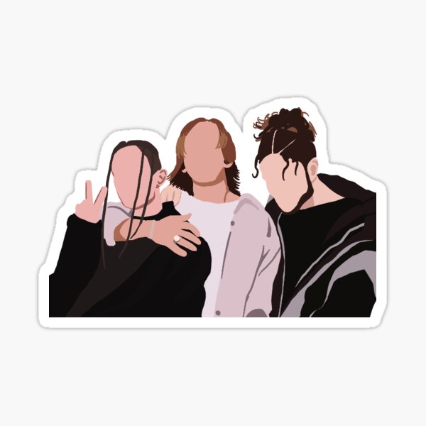 Chase Atlantic Friends Lyrics Sticker for Sale by 4amNostalgia