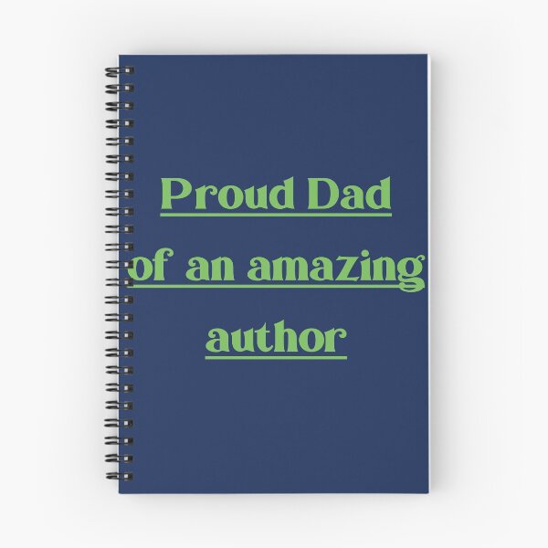 Item preview, Proud Dad of An Amazing Author Green Letters designed and sold by hardwork77.
