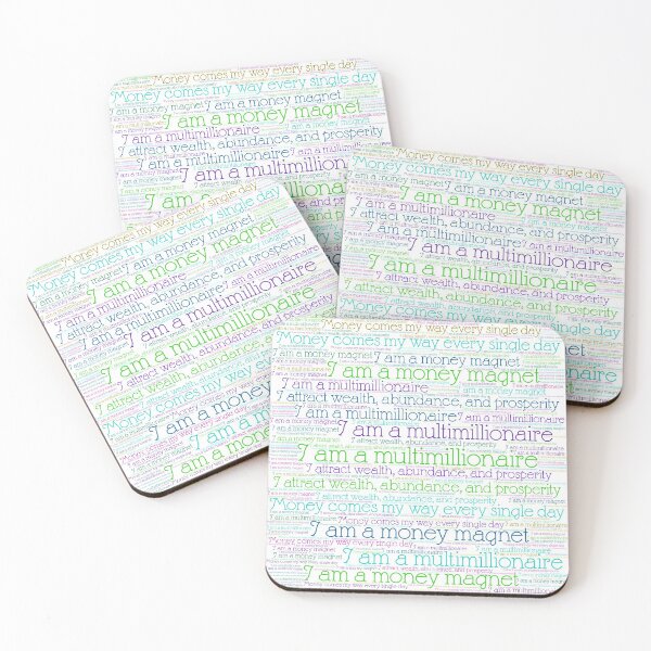 Item preview, Cool Neon Colors Law of Attraction Affirmation designed and sold by frankie5368.