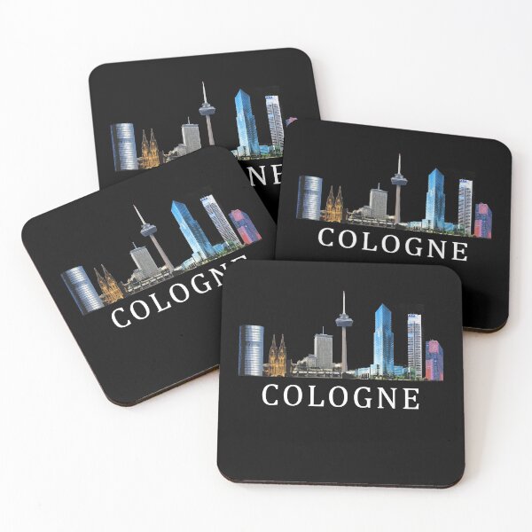 Item preview, Cologne Skyline in Colour with Text designed and sold by Mesyo.