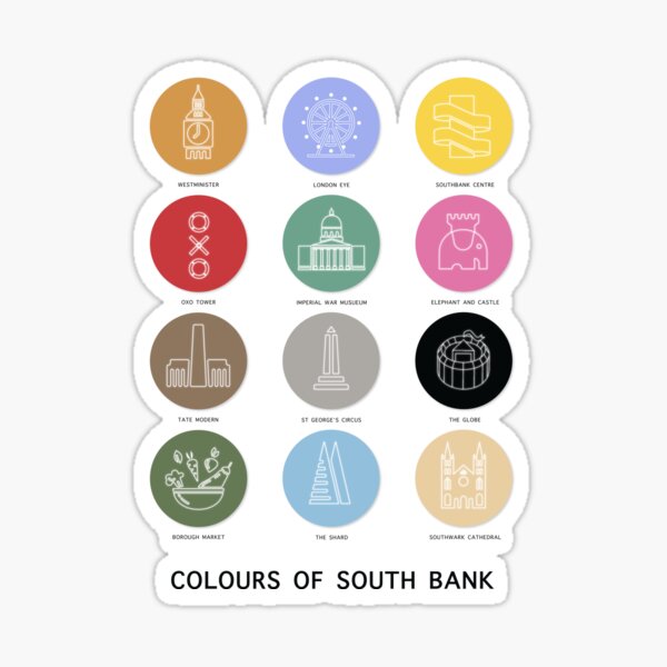 Colours of South Bank Sticker