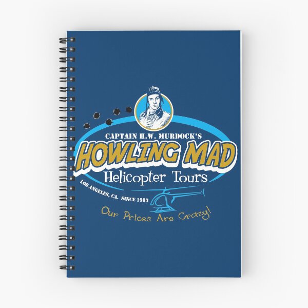 Item preview, Howling Mad Murdock Helicopter Tours designed and sold by Alema Art.