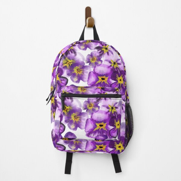 Item preview, Violet Floral Blooms Repeat Watercolor Pattern Design designed and sold by NancyMerkle.