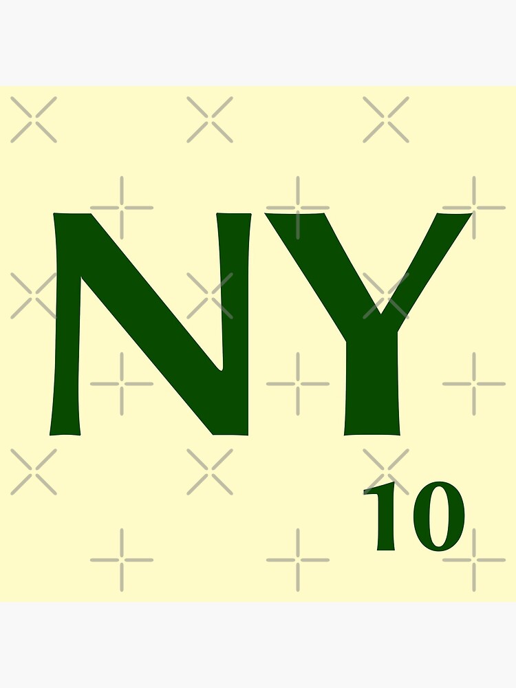 Imagen 5 de 5, Posavasos (lote de 4) con la obra Ficha de Scrabble NY de 10 puntos, diseñada y vendida por fgrdisseny.