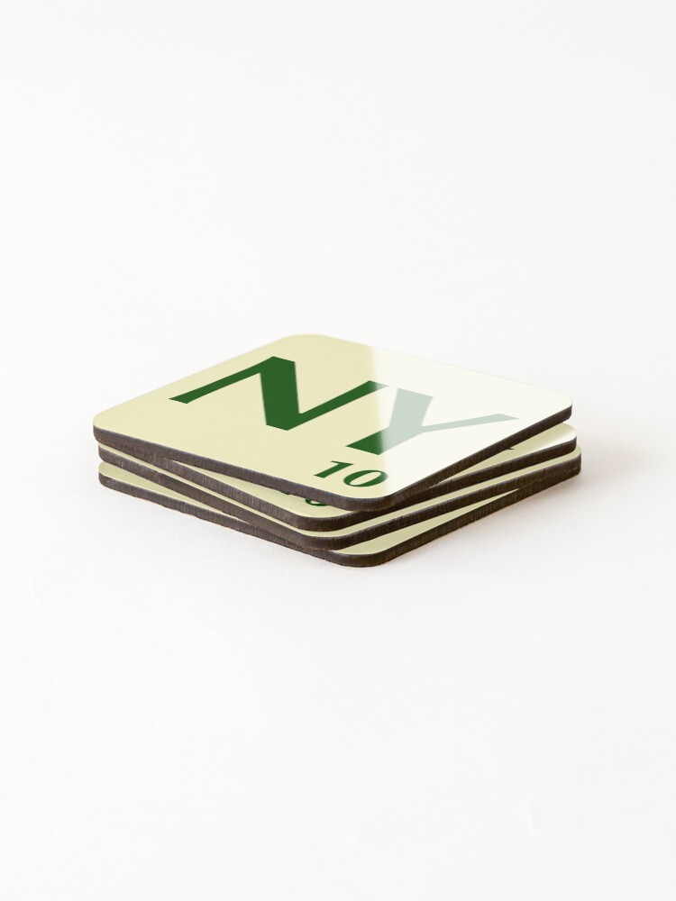 Imagen 4 de 5, Posavasos (lote de 4) con la obra Ficha de Scrabble NY de 10 puntos, diseñada y vendida por fgrdisseny.