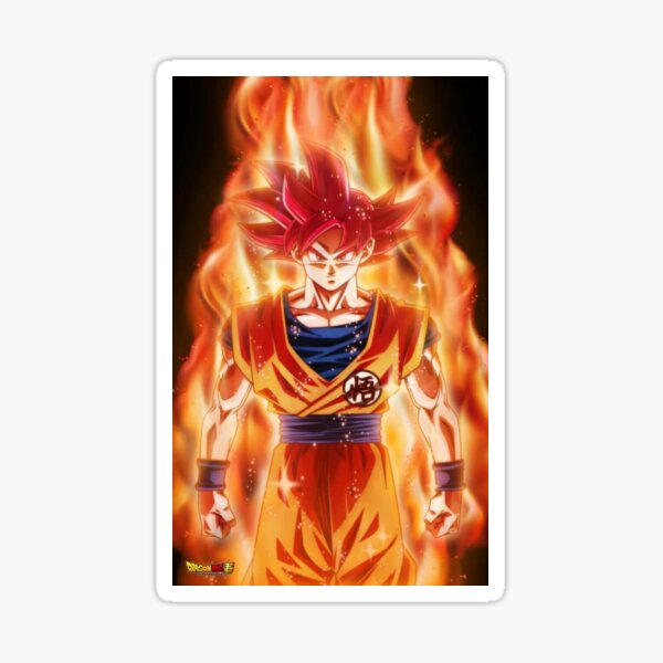 Ssj God Goku Stickers for Sale