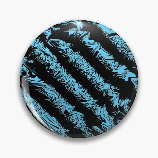 Aperçu de l'œuvre Rayure tribale turquoise et noire créée et vendue par BigTexFunkadelic.