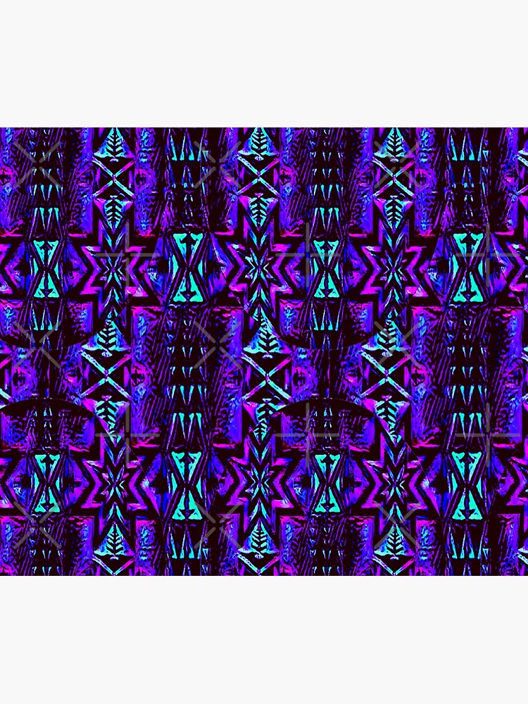 Northern Star Bright Purple / Turquoise / Pink / Blue Print ...