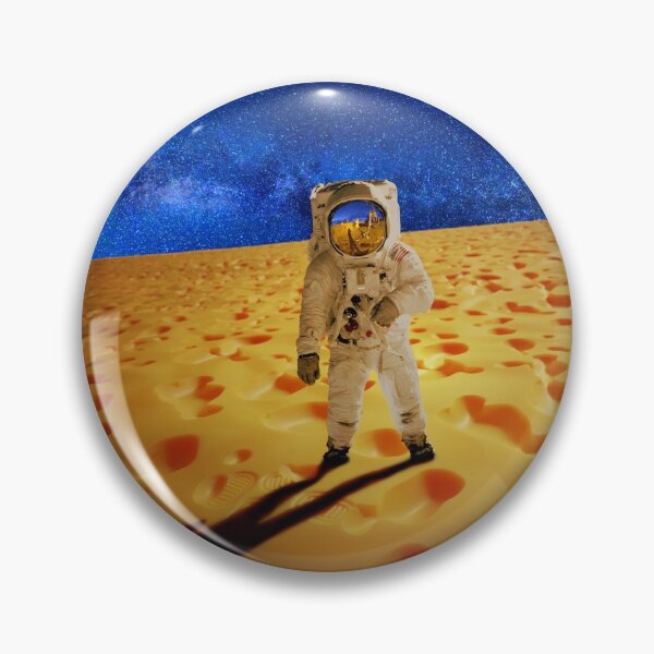 Artikelvorschau, Buzz Aldrin auf dem Mond aus Käse entworfen und verkauft von AlexSin.
