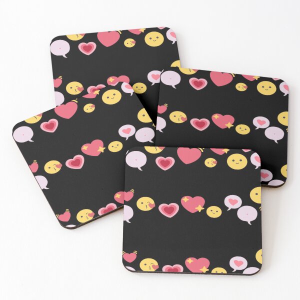Item preview, Distance Love Emoji in Black designed and sold by zaruoo32.