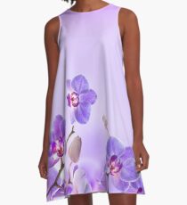 Blumen Kunst Abstrakt A-Linien Kleid