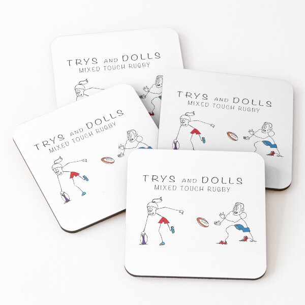 Item preview, Mixed Touch Rugby - Trys and Dolls designed and sold by dizzycatbiz.