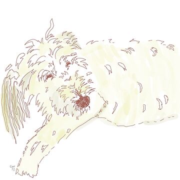 Artwork thumbnail, Sleepy Dog by LovelyDayArt
