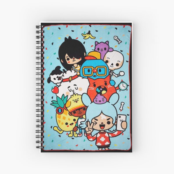 Toca boca life kids happy Spiral Notebook