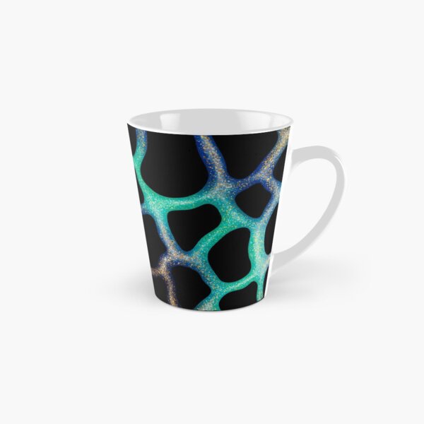 Black Blue Mint Glitter Slime Tall Mug