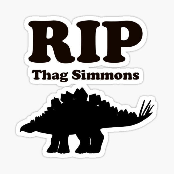 Item preview, RIP Thag Simmons - Tribute designed and sold by Rowena Aitken.
