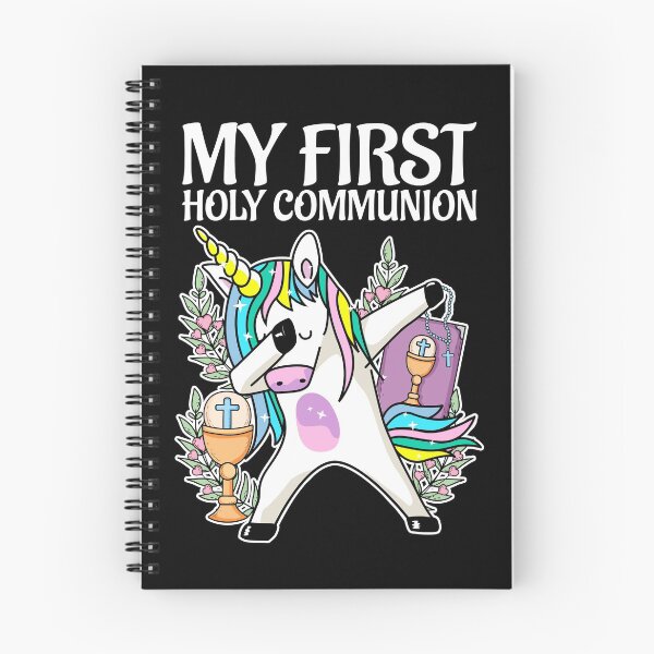 Item preview, My First Holy Communion Dabbing Unicorn designed and sold by Maria Garcia.