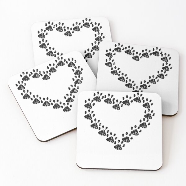 Item preview, Dog paws heart dog puppy paws heart shaped designed and sold by DerNerd.