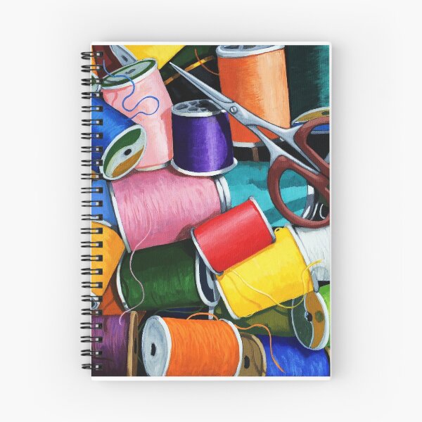 Item preview, Threads - Colorful Sewing Thread painting designed and sold by LindaAppleArt.