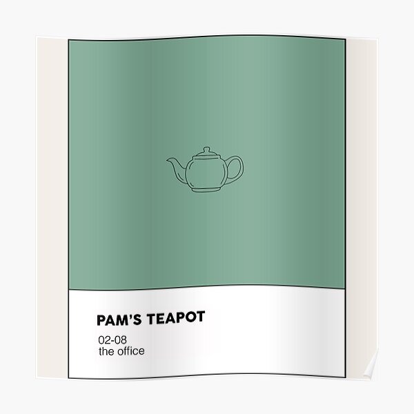"the office colors teapot" Poster for Sale by carterwood Redbubble