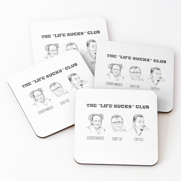 Item preview, Life Sucks Club Funny Philosophy Pessimism designed and sold by billyperks.
