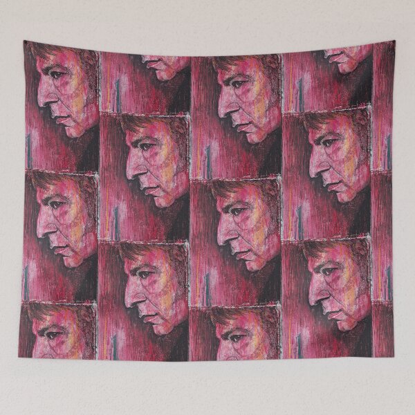 Item preview, Alan Rickman - Hand-Drawn Oil and Ink Portrait designed and sold by HRHildebrand.