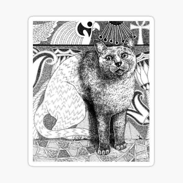 Pharaoh's Cat Sticker