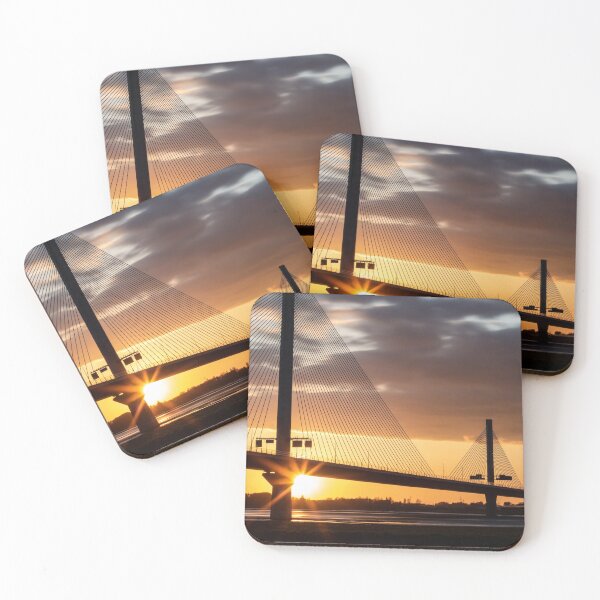 Item preview, Sunset from the Mersey Gateway Bridge designed and sold by Paul Madden.