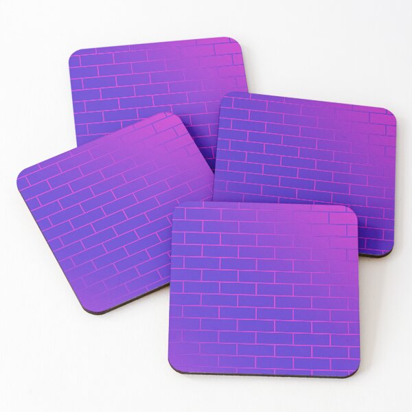 Item preview, Neon purple colour brick wall designed and sold by Delicarte.