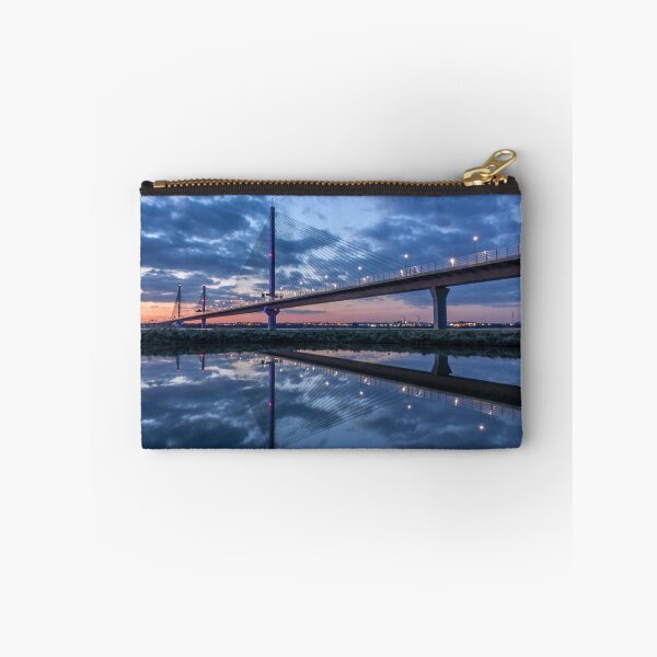 Item preview, Mersey Gateway Bridge reflected in a pond designed and sold by Paul Madden.