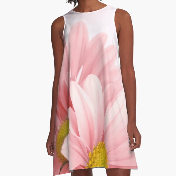 Flowers Art Abstract A-Line Dress