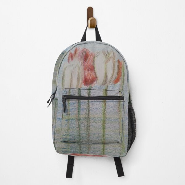 Item preview, Tulips floating flower colour pencil design designed and sold by WorldOfWendyArt.